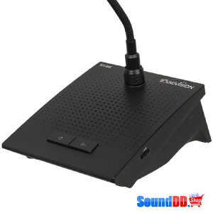 SOUNDVISION DCS-800C ไมค์ประชุมสำหรับประธาน มีปุ่ม Priority สามารถกดตัดการสนทนา ก้านยาว 48 ซม. สามารถถอดเก็บได้ มีลำโพงในตัว