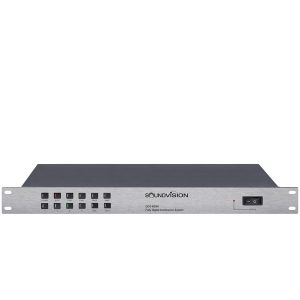 SOUNDVISION DCS-800M เครื่องควบคุมและจ่ายไฟไมโครโฟนชุดประชุมระบบดิจิตอล รองรับการประชุมได้สูงสุด 5,000 ชุด มีฟังก์ชันการทำงาน 6 ฟังก์ชัน DCS 800M