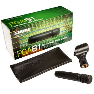 SHURE PGA81-LC Cardioid Condenser Instrument Microphone SHURE PGA81-LC ไมค์จ่อเครื่องดนตรี SHURE PGA81 ไมโครโฟน ไมค์สำหรับจ่อเครื่องดนตรี แบบคอนเดนเซอร์