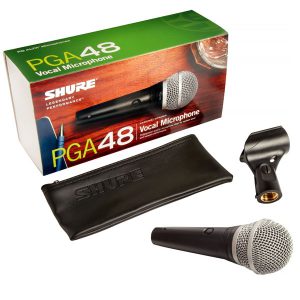 SHURE PGA48-LC ไมค์ร้อง ไมโครโฟนร้องเพลง SHURE PGA48 ไมโครโฟน แบบไดนามิก มีสวิตช์ เปิด(ON)/ปิด(OFF) เหมาะสำหรับร้องเพลง ของแท้ มีประกัน