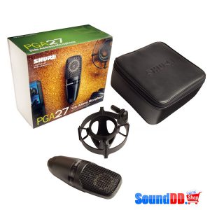SHURE PGA27-LC Large Diaphragm Side-Address Condenser SHURE PGA27-LC ไมโครโฟน คอนแดนเซอร์ สำหรับบันทึกเสียงร้องเบส กีตาร์ สูติโอ SHURE PGA27 ไมค์บันทึกเสียง