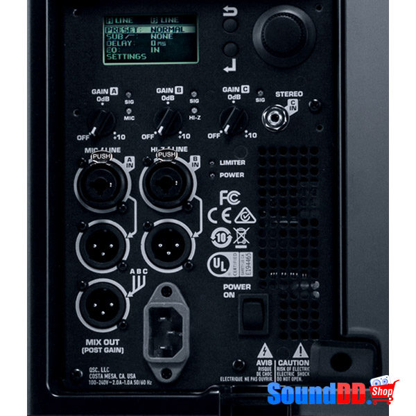 QSC K12.2 Active 8" Loudspeaker QSC K12.2 ตู้ลำโพงมอนิเตอร์ เวที มีแอมป์ในตัว 2 ทาง 12 นิ้ว คลาส D 2000W ความถี่ 50 Hz - 20 kHz QSC K12.2 ลำโพง Active
