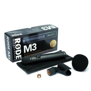 RODE M3 Versatile End-Address Condenser Microphone ไมค์สำหรับจ่อเครื่องดนตรี เช่น กลอง ใช้บันทึกเสียงได้ทั้งในสตูริโอ และนอกสถานที่ (ใช้แบตเตอรี่ 48V)