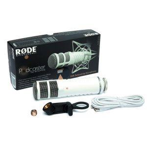 RODE Podcaster USB Broadcast Microphone ไมโครโฟนสำหรับผลิตรายการ RODE Podcaster ไมค์บันทึกเสียง RODE Podcaster ไมโครโพนสำหรับห้องบันทึกเสียง ไมค์ห้องอัด