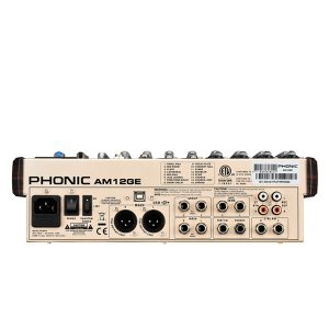 PHONIC AM12GE 4-MONO 4-STEREO INPUT 2-GROUP COMPACT MIXER WITH DFX PLUS BT, TF RECORDER AND USB เครื่องผสมสัญญาณเสียง อนาล็อก 12 ชาแนล มิกเซอร์อนาล็อก