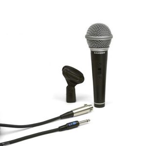 SAMSON R21S Dynamic Microphone SAMSON R21S ไมค์สำหรับร้อง/พูด SAMSON R21S ไมโครโฟนแบบไดดามิก มีทิศทางการรับเสียง แบบ Cardioid