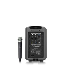 BEHRINGER MPA100BT ชุดเครื่องเสียงเคลื่อนที่ มีแอมป์ในตัว 6 นิ้ว 100 วัตต์ คลาส D มีบลูทูธ พร้อมไมค์ลอย 1ตัว BEHRINGER MPA100BT เครื่องเสียงเคลื่อนที่