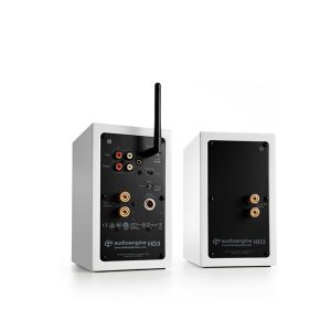 AUDIOENGINE HD3 ลำโพงไร้สาย มีแอมป์ในตัว ขนาด 2.75 นิ้ว คลาส A/B 60 วัตต์ เชื่อมต่อการทำงานด้วยระบบบลูทูธ AUDIOENGINE HD3 WIRELESS SPEAKERS ลำโพงบลูทูธ