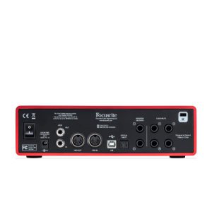 FOCUSRITE SCARLETT 18I8 (2ND GEN) เชื่อมต่อกับคอมพิวเตอร์เพื่อทำงานเกี่ยวกับเสียง FOCUSRITE SCARLETT 18I8 (2ND GEN) สัญญาณแบบอนาล็อก