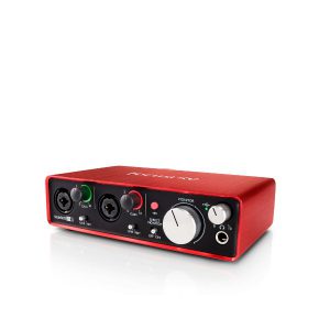 FOCUSRITE SCARLETT 2I2 (2ND GEN) เชื่อมต่อกับคอมพิวเตอร์เพื่อทำงานเกี่ยวกับเสียง FOCUSRITE SCARLETT 2I2 (2ND GEN) สัญญาณแบบอนาล็อก