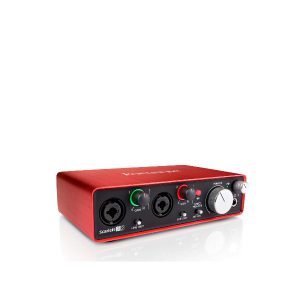 FOCUSRITE SCARLETT 2I2 (2ND GEN) เชื่อมต่อกับคอมพิวเตอร์เพื่อทำงานเกี่ยวกับเสียง FOCUSRITE SCARLETT 2I2 (2ND GEN) สัญญาณแบบอนาล็อก