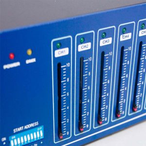 WORK PRO WD-616D KMT เครื่องควบคุมไฟ Dimmer pack digital 6 canales. 16A por canal - Image 6