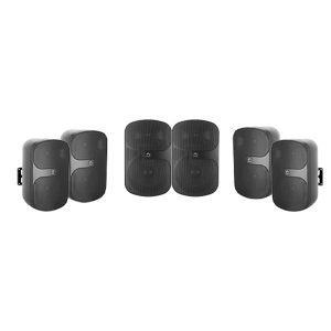 SOUNDVISION Public Address Systems 6 ชุดเครื่องเสียงประชาสัมพันธ์ มิกเซอร์ยึดแรกส์ 300 วัตต์ ไมค์พูดปราศรัย และลำโพงติดผนังขนาด 6.5 นิ้ว - Image 3