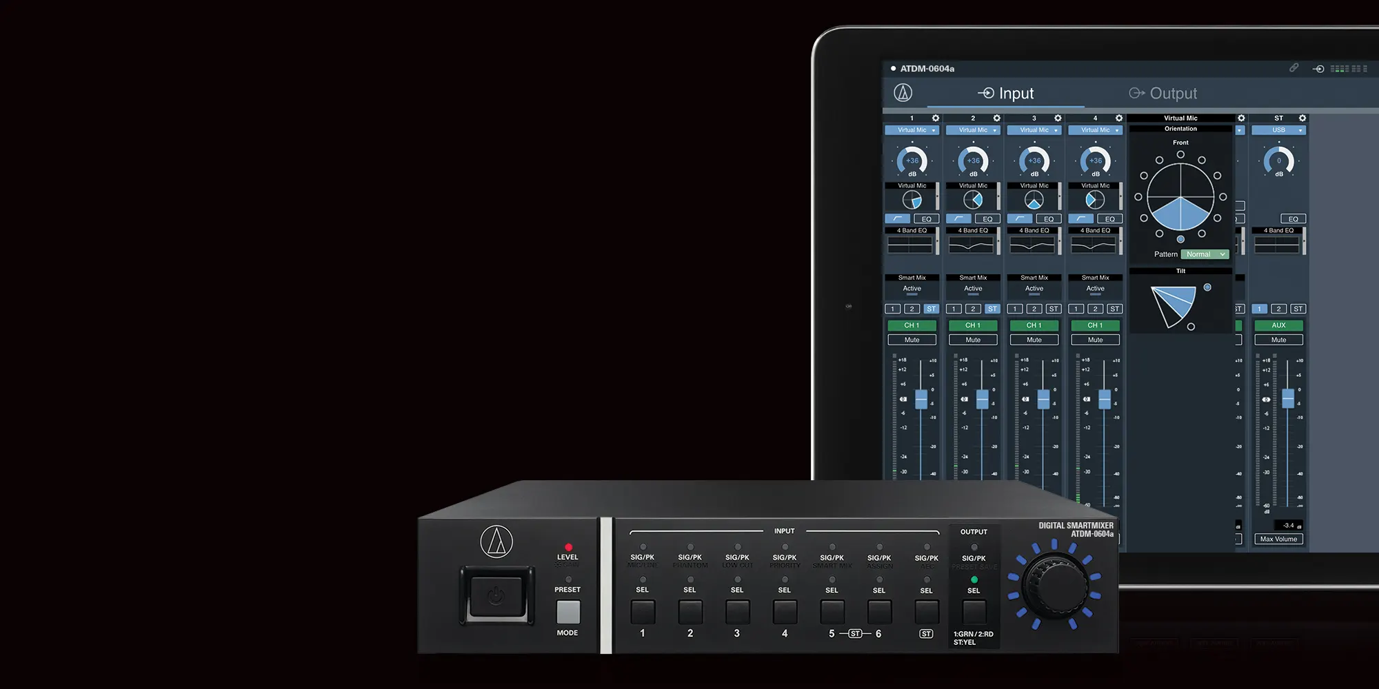 AUDIO TECHNICA ATDM-0604 มิกเซอร์ ดิจิตอล 6 ชาแนล