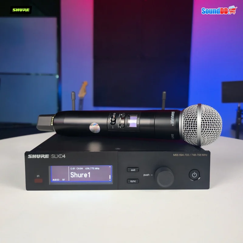 SHURE SLXD24A/SM58-M55 ชุดไมค์ลอยดิจิตอล มือถือเดี่ยว แบบ UHF - Image 2