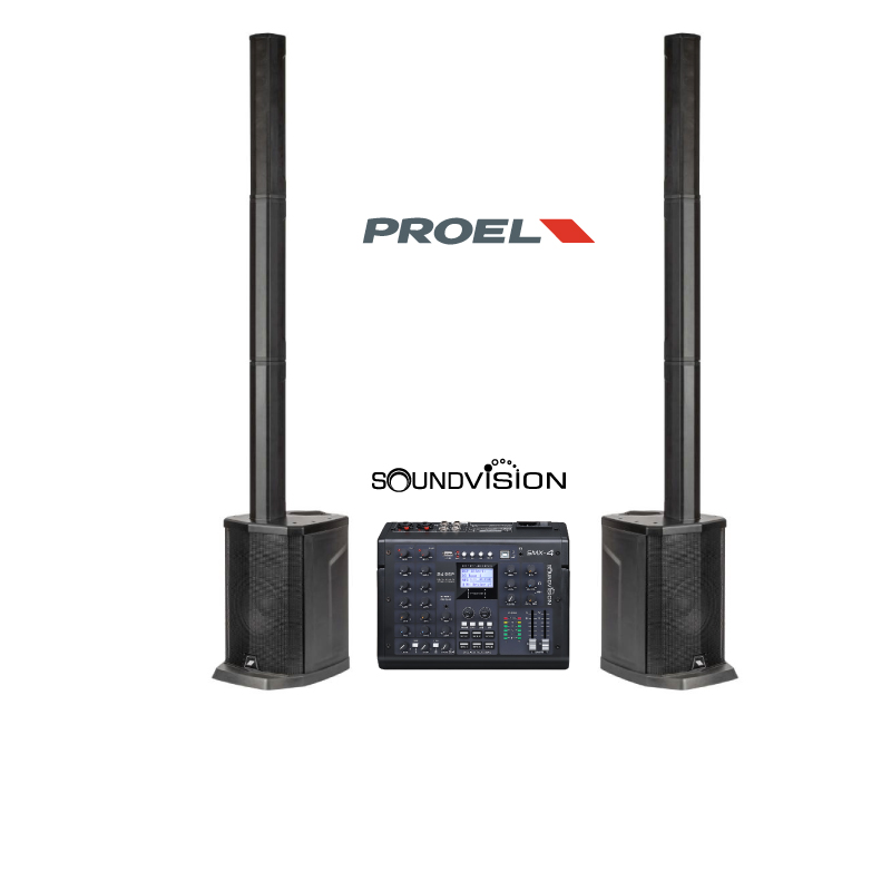 ชุดเครื่องเสียง Proel Session1 + Soundvision SMX-4