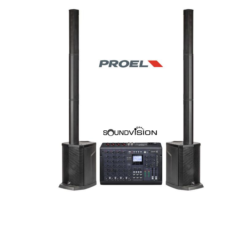 ชุดเครื่องเสียง Proel Session1 + Soundvision SMX-6