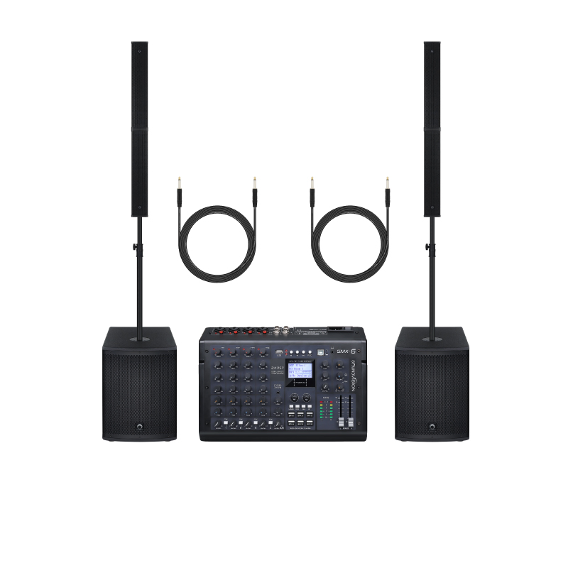 ชุดเครื่องเสียง Soundvision ACS-1200S x2 + SMX-6 + Maier PMPM-A10M x2