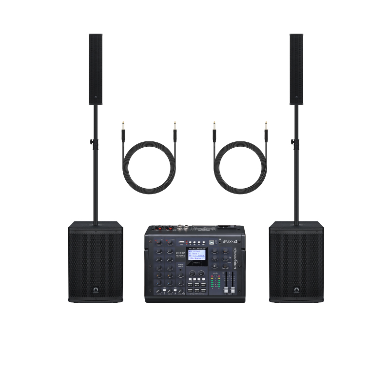 ชุดเครื่องเสียง Soundvision ACS-1000 x2 + SMX-4 + Maier PMPM-A10M