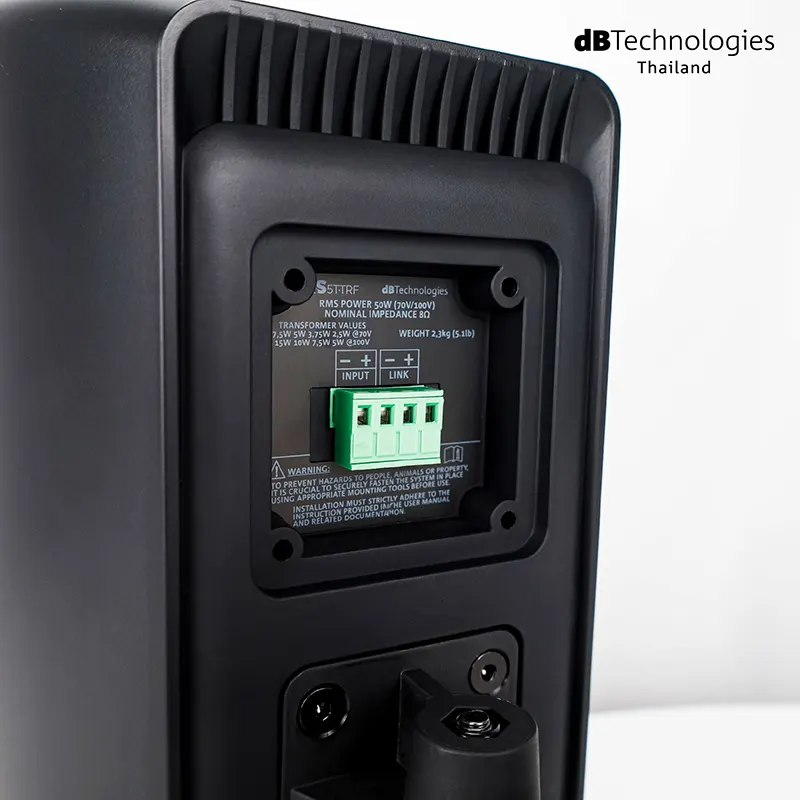dBTechnologies IS3T-TRF ตู้ลำโพงติดผนัง ขนาด 3.5 นิ้ว 120 วัตต์ - Image 8