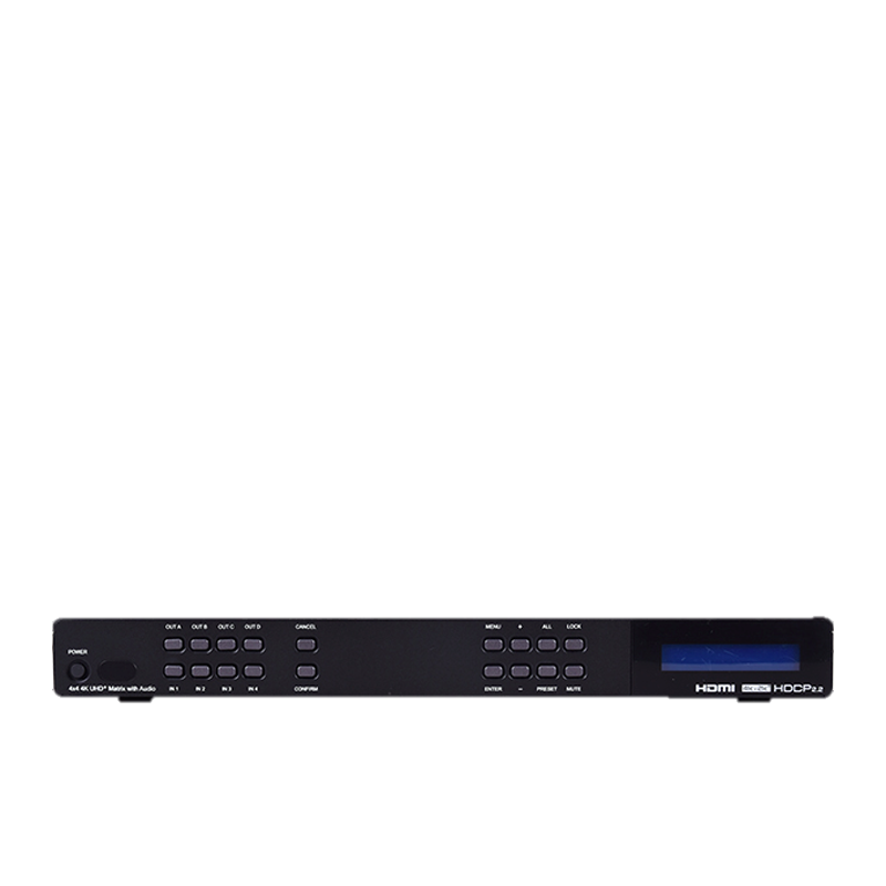 เครื่องสลับสัญญาณแมททริค CYP CPLUS-V4H4HPA ด้านหน้า