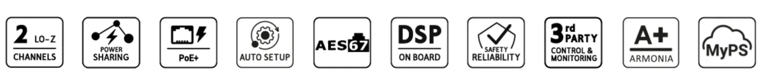 POWERSOFT NOTA 142 เครื่องขยายสัญญาณ PoE