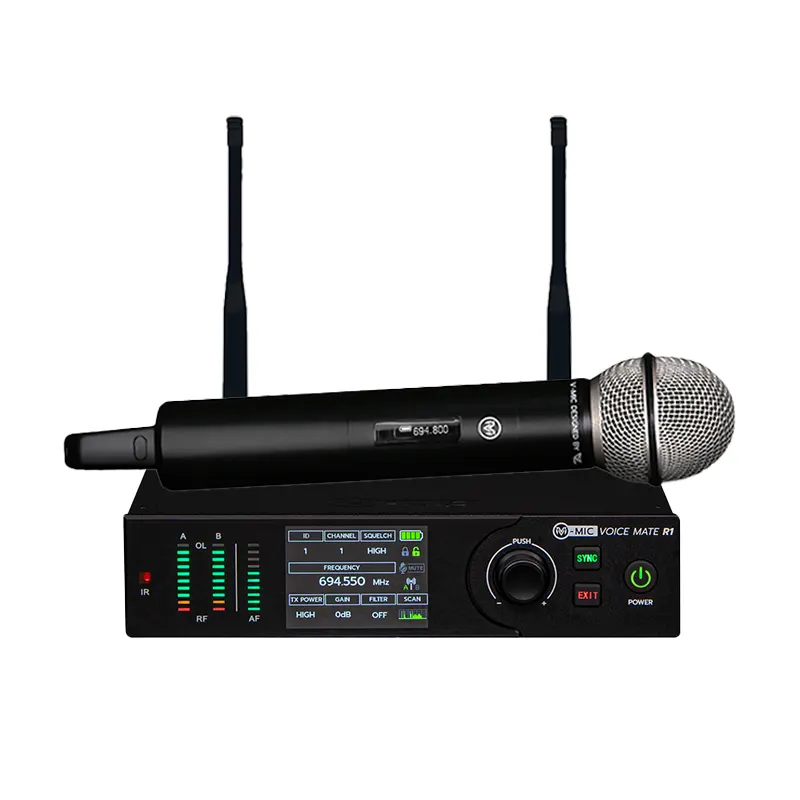 VL-AUDIO V-MIC Voice Mate R1 F2 ชุดไมค์ลอยดิจิตอล มือถือเดี่ยว แบบ UHF 748.3 – 757.7 MHz