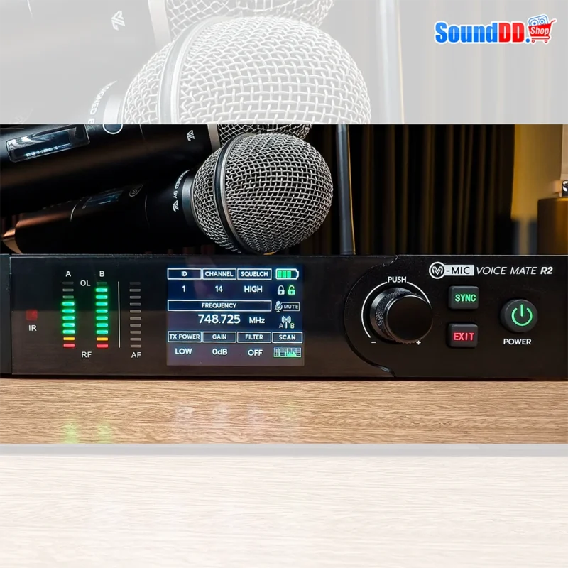 VL-AUDIO V-MIC Voice Mate R2 ชุดไมค์ลอยดิจิตอล มือถือคู่ แบบ UHF - Image 3