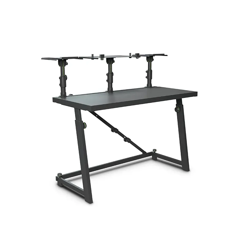 GRAVITY FDJT 01 โต๊ะสำหรับดีเจ พร้อมถาดวางลำโพงและแล็ปท็อป ปรับระดับได้