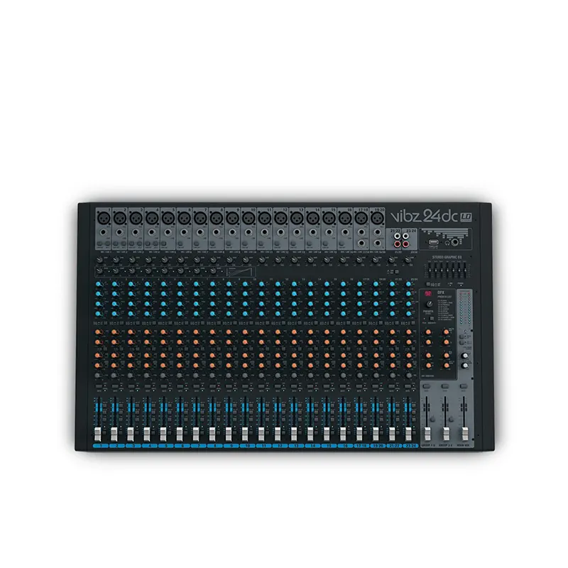 LD SYSTEMS VIBZ 24 DC มิกเซอร์ อนาล็อก 24 ชาแนล พร้อม DFX และ Compressor
