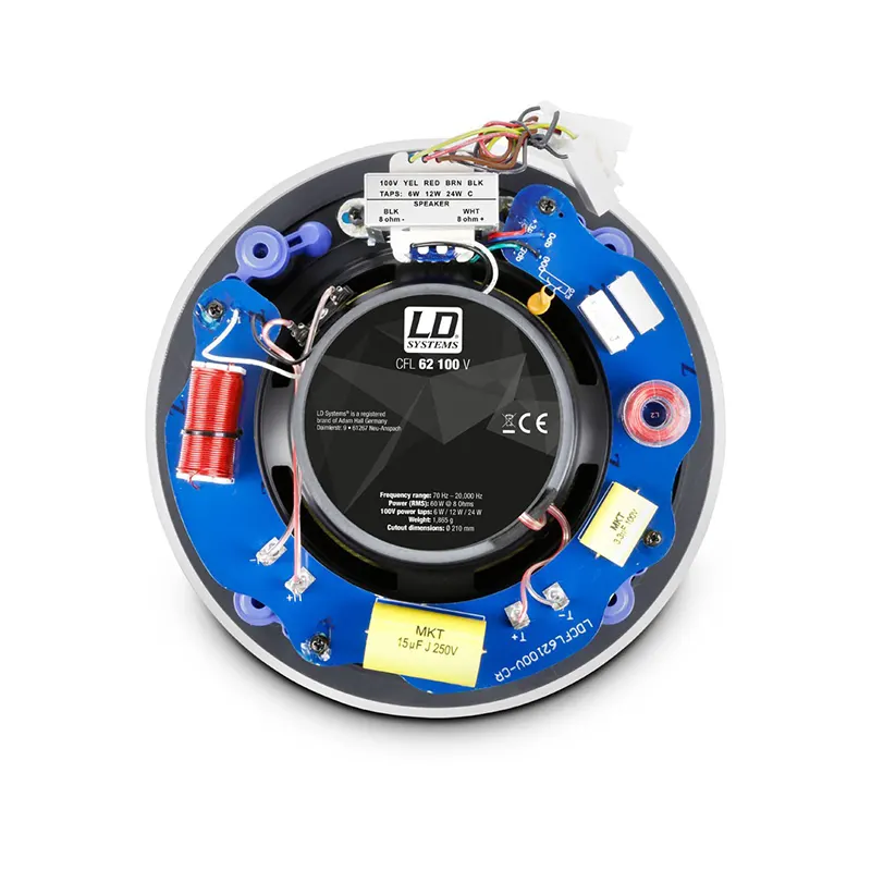 LD SYSTEMS CFL 62 100 V ลำโพงเพดาน 6.5 นิ้ว 2 ทาง 60 วัตต์