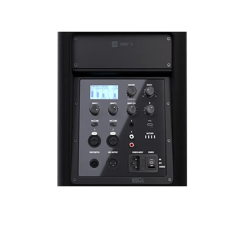 LD SYSTEMS ANNY 8 ลำโพงพกพา 8 นิ้ว 2 ทาง 160 วัตต์ พร้อมบลูทูธ มีแบตเตอร์รี่ และมิกเซอร์ในตัว