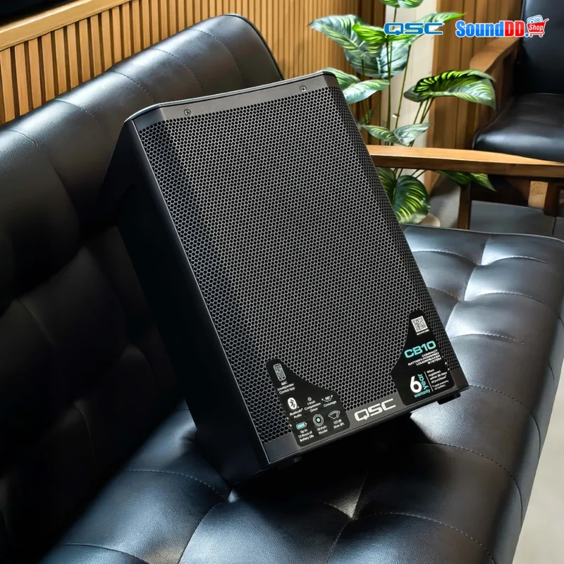 QSC CB10 ลำโพงพกพา 10 นิ้ว 2 ทาง 440 วัตต์ มีแบตเตอรี่ในตัว 12 ชั่วโมง - Image 5