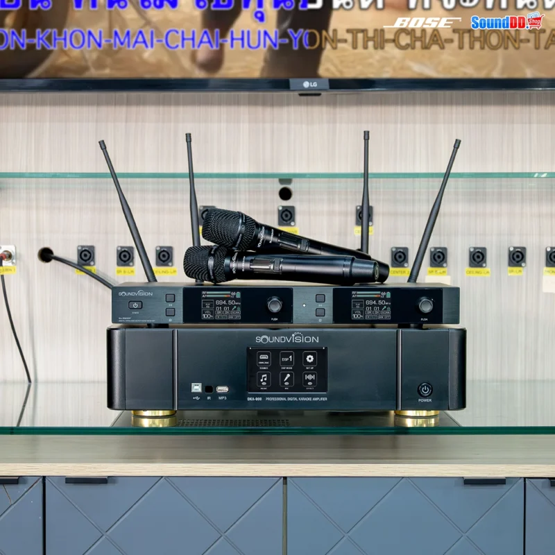 SOUNDVISION SU-990D/HTP ชุดไมค์ลอยดิจิตอล มือถือคู่ ย่าน UHF (รุ่นใหม่ เปลี่ยนหัวไมค์ได้) - Image 3