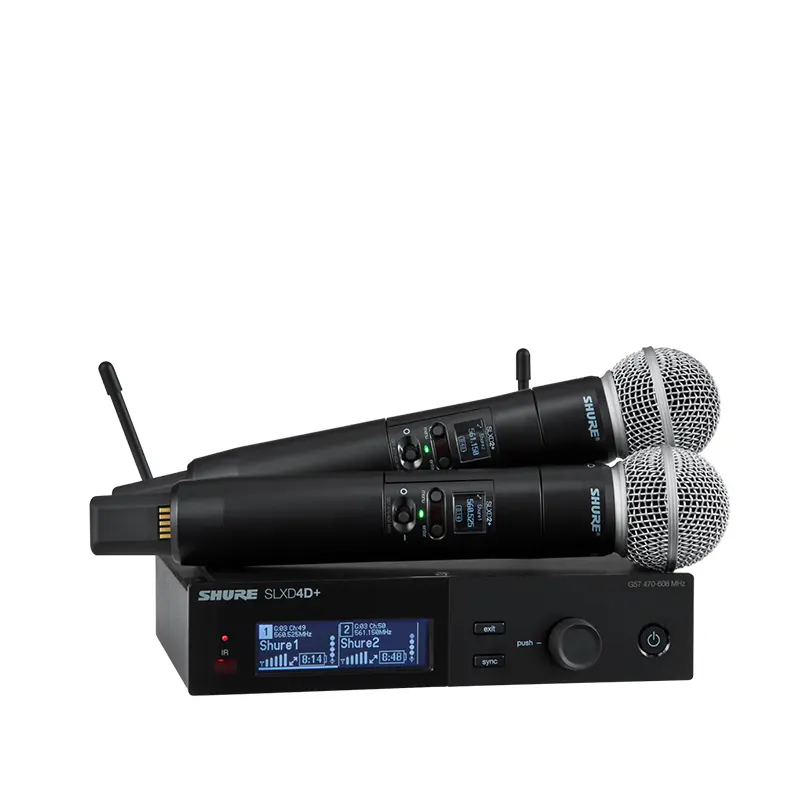 SHURE SLXD24D+A/58-M55 ไมค์ลอยดิจิตอล มือถือคู่ แบบ UHF