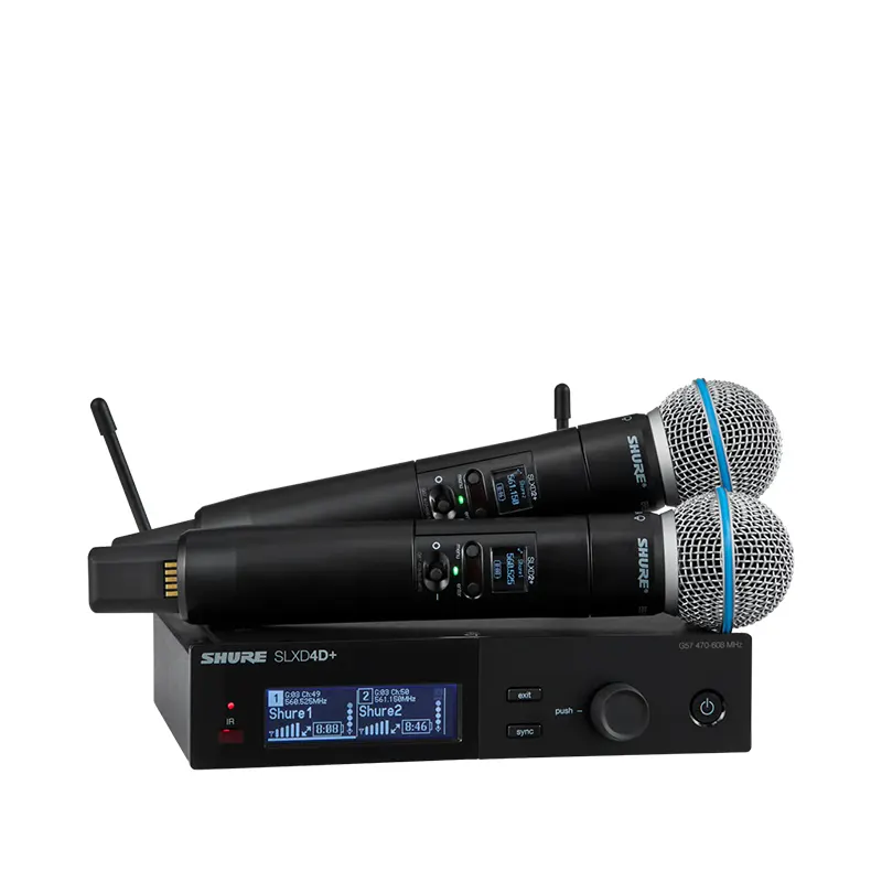 SHURE SLXD24D+A/B58-M55 ไมค์ลอยดิจิตอล มือถือคู่ แบบ UHF