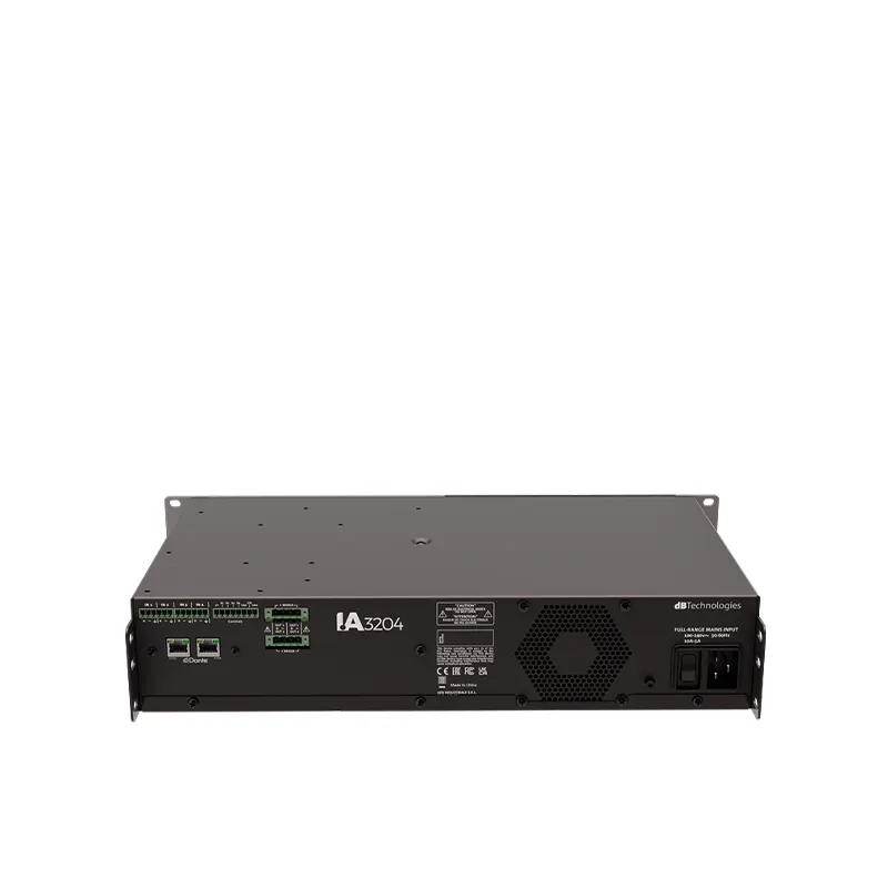 dBTechnologies IA3204 D เพาเวอร์แอมป์ 4 ชาแนล 3200 วัตต์ รองรับระบบเครือข่าย Dante®