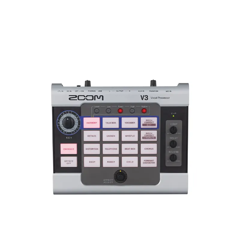ZOOM V3 โปรเซสเซอร์ปรับแต่งเสียงร้อง เอฟเฟกต์เสียง 16 แบบ